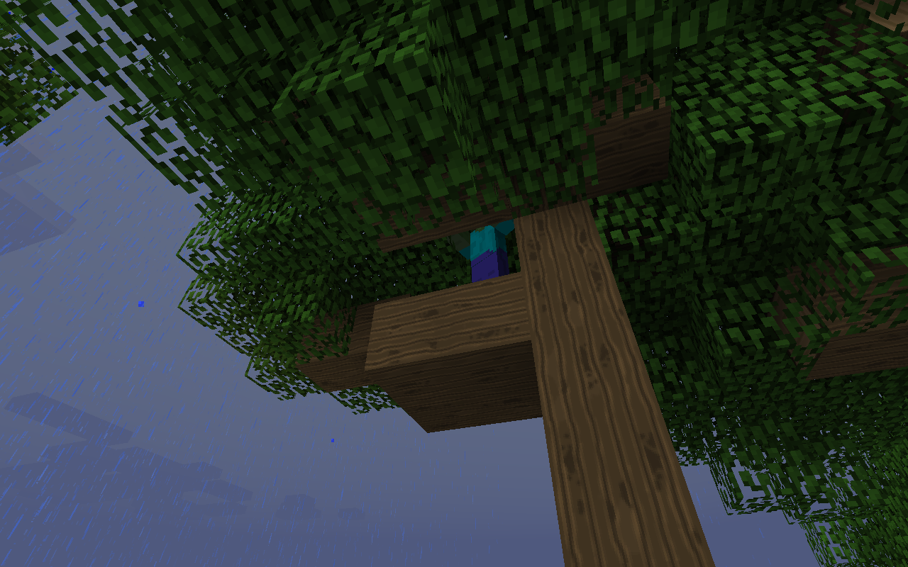 Zombie stuck In tree